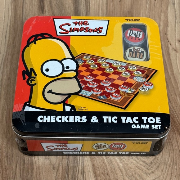 The Simpsons Checkers & Tic Tac Toe - Picture 1 of 3
